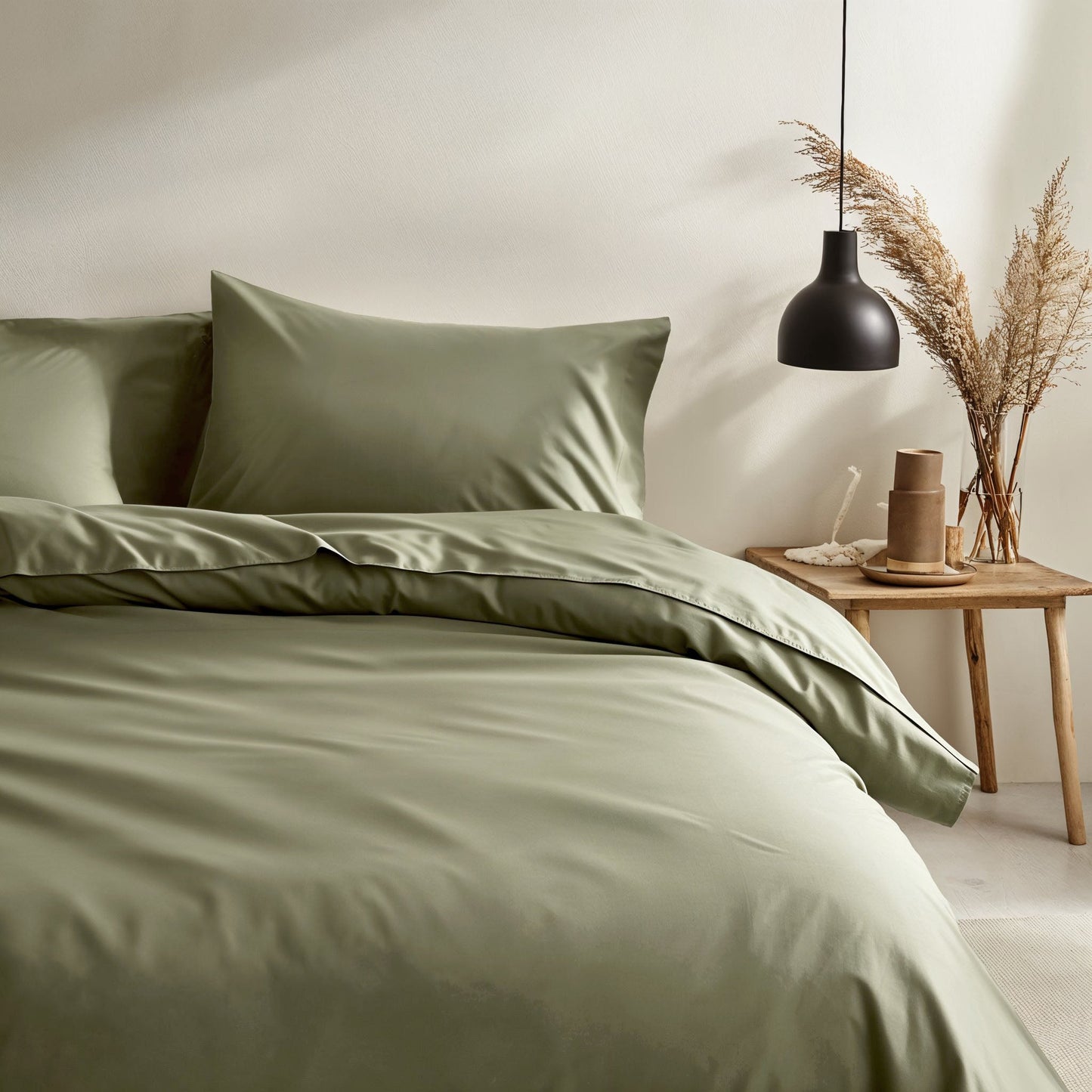 Parure de lit de luxe en satin de coton australien