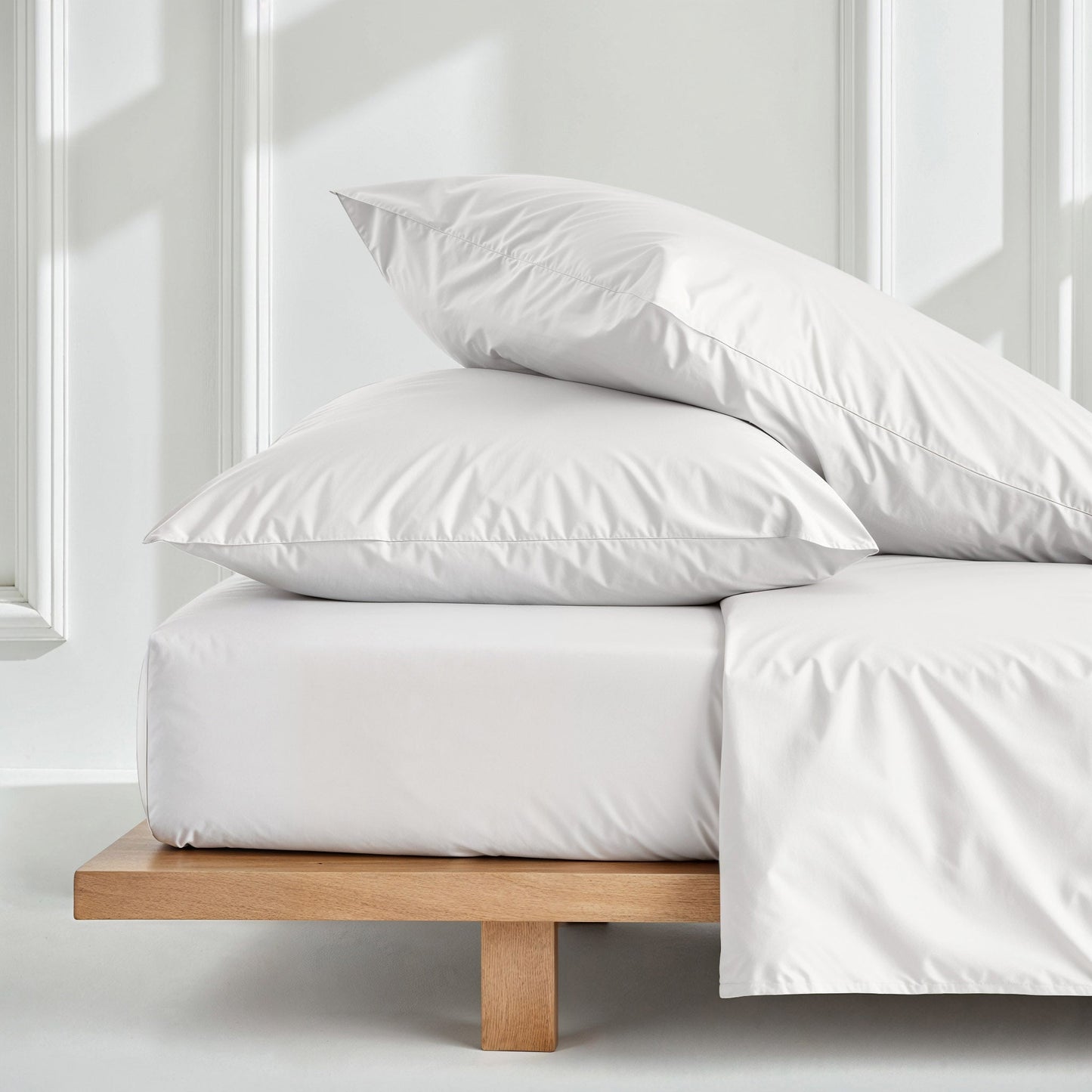 Parure de lit de luxe en satin de coton australien