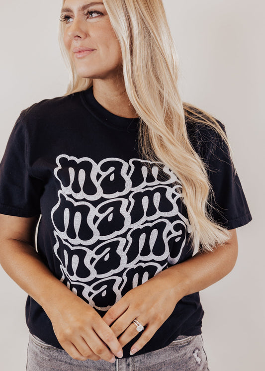 Curvy MAMA Tee *Black (S-3X)
