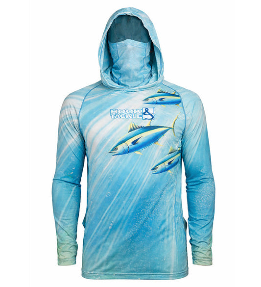 Cagoule de Pêche UV Homme Tuna Abyss avec Guêtre Intégrée