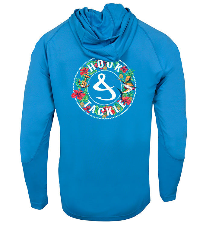 Sweat à capuche de pêche anti-UV Tropic Mix pour homme