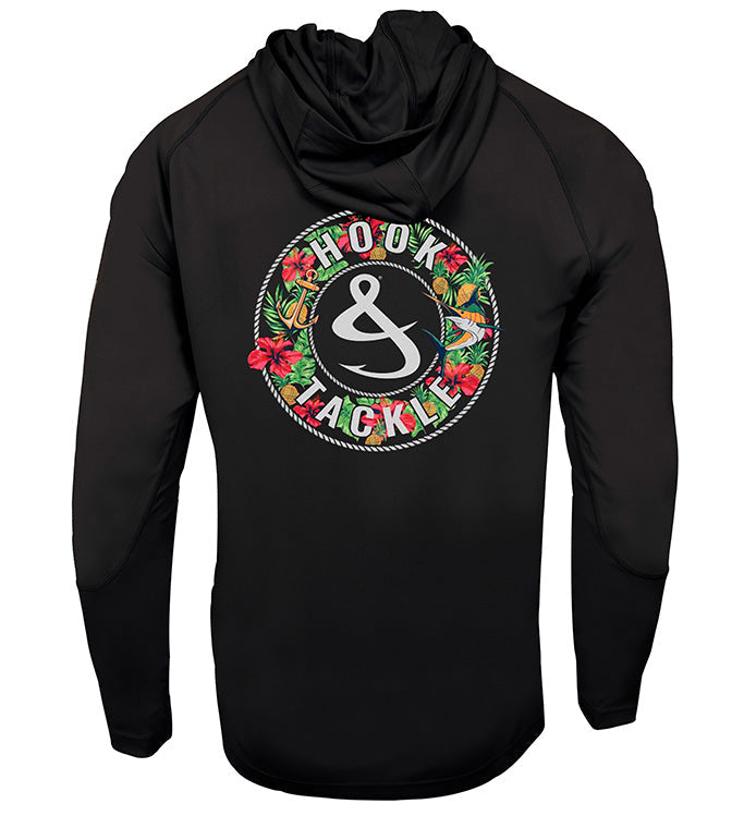 Sweat à capuche de pêche anti-UV Tropic Mix pour homme