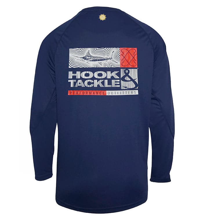 Chemise de pêche Marlin Groove L/S UV pour homme
