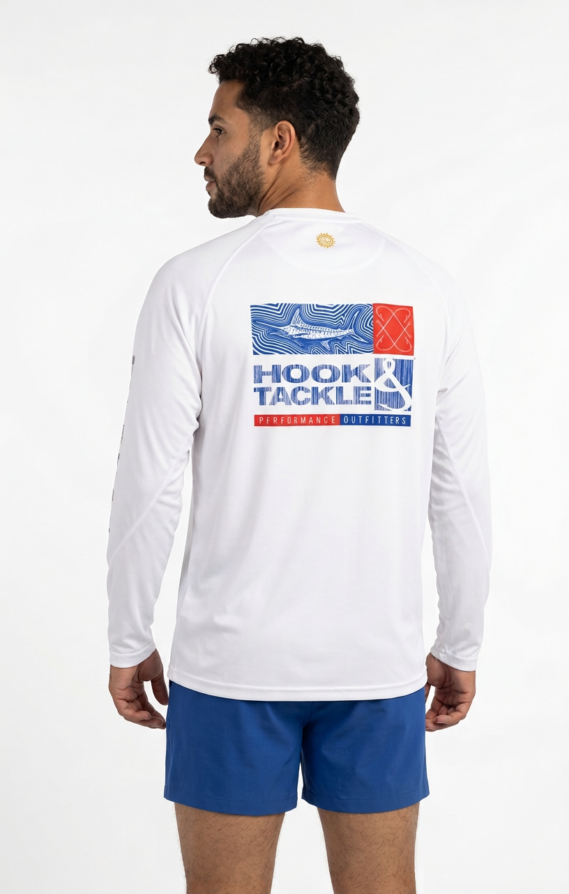 Chemise de pêche Marlin Groove L/S UV pour homme