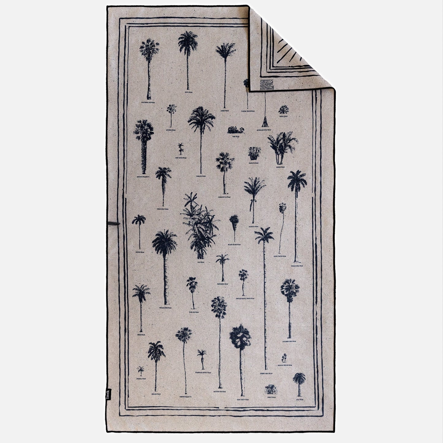 Laek Beach Towel Vintage Palm Coastlines