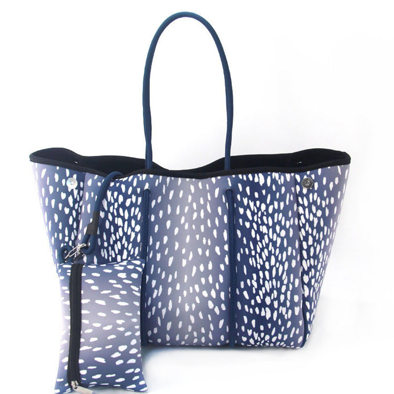 Sac de plage perforé en néoprène – Cabas deux-en-un mère-enfant, Grand sac de natation anti-sable