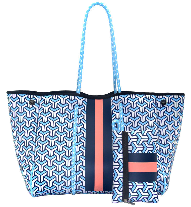 Sac de plage perforé en néoprène – Cabas deux-en-un mère-enfant, Grand sac de natation anti-sable
