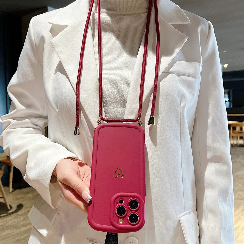 HeartLink Crossbody iPhone Case