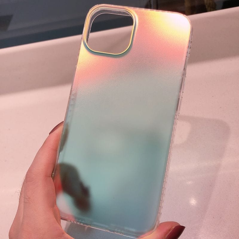 Luxury Rainbow Laser Aurora iPhone Case