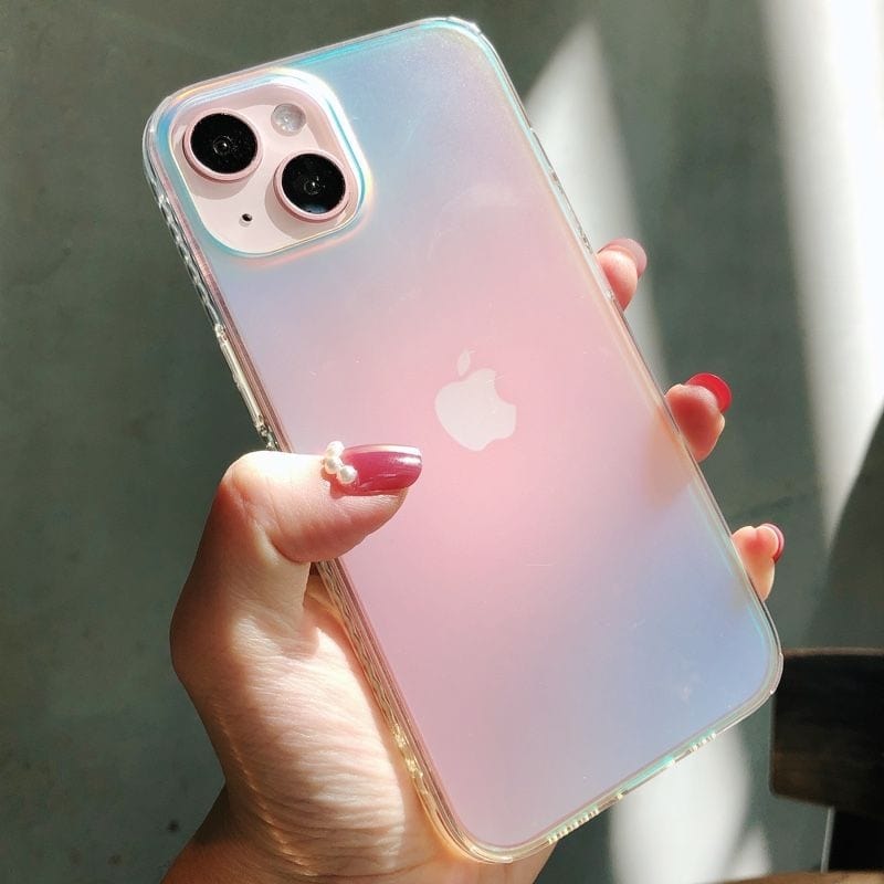 Luxury Rainbow Laser Aurora iPhone Case