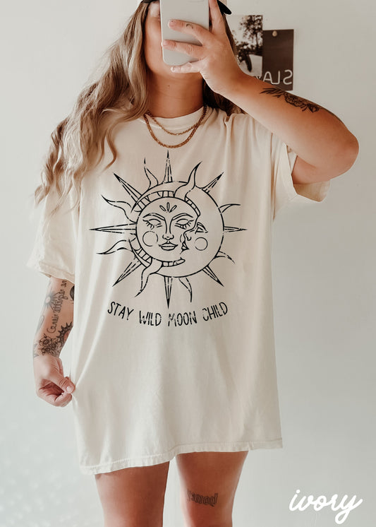 Sun & Moon Tee *3 Colors (S-3X)