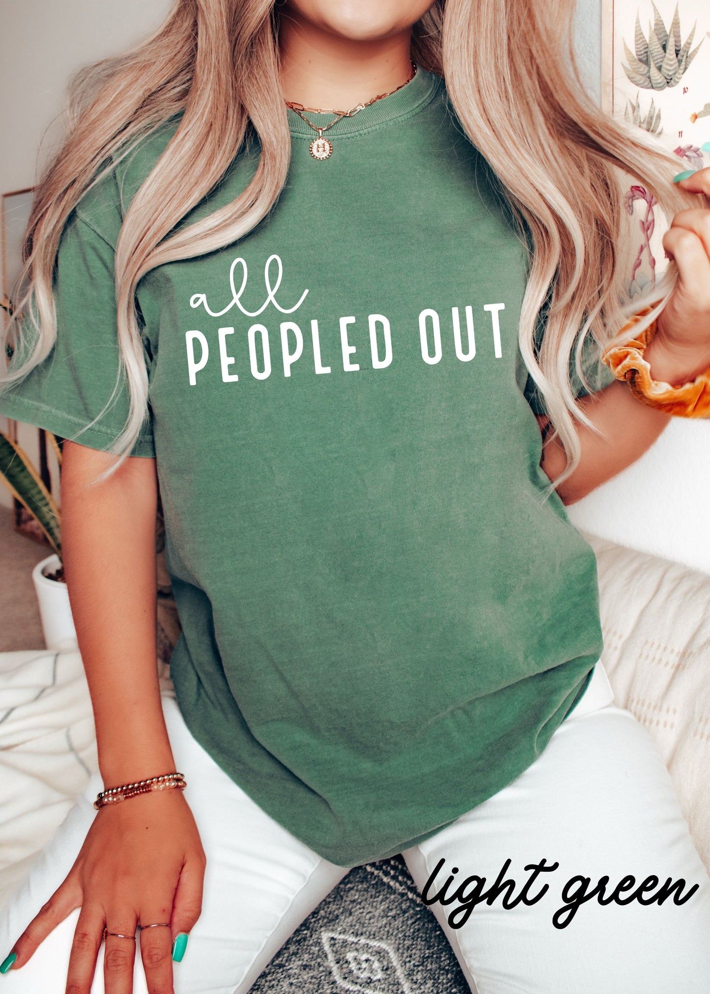 All Peopled Out Tee *8 Colors (S-3X)