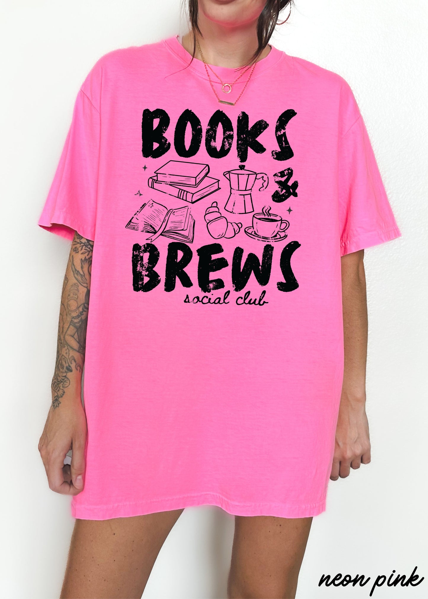 Books & Brews Tee *16 Colors (S-3X) COPY