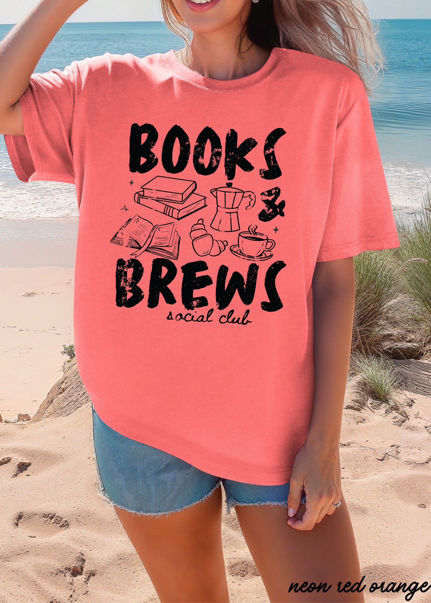 Books & Brews Tee *16 Colors (S-3X) COPY