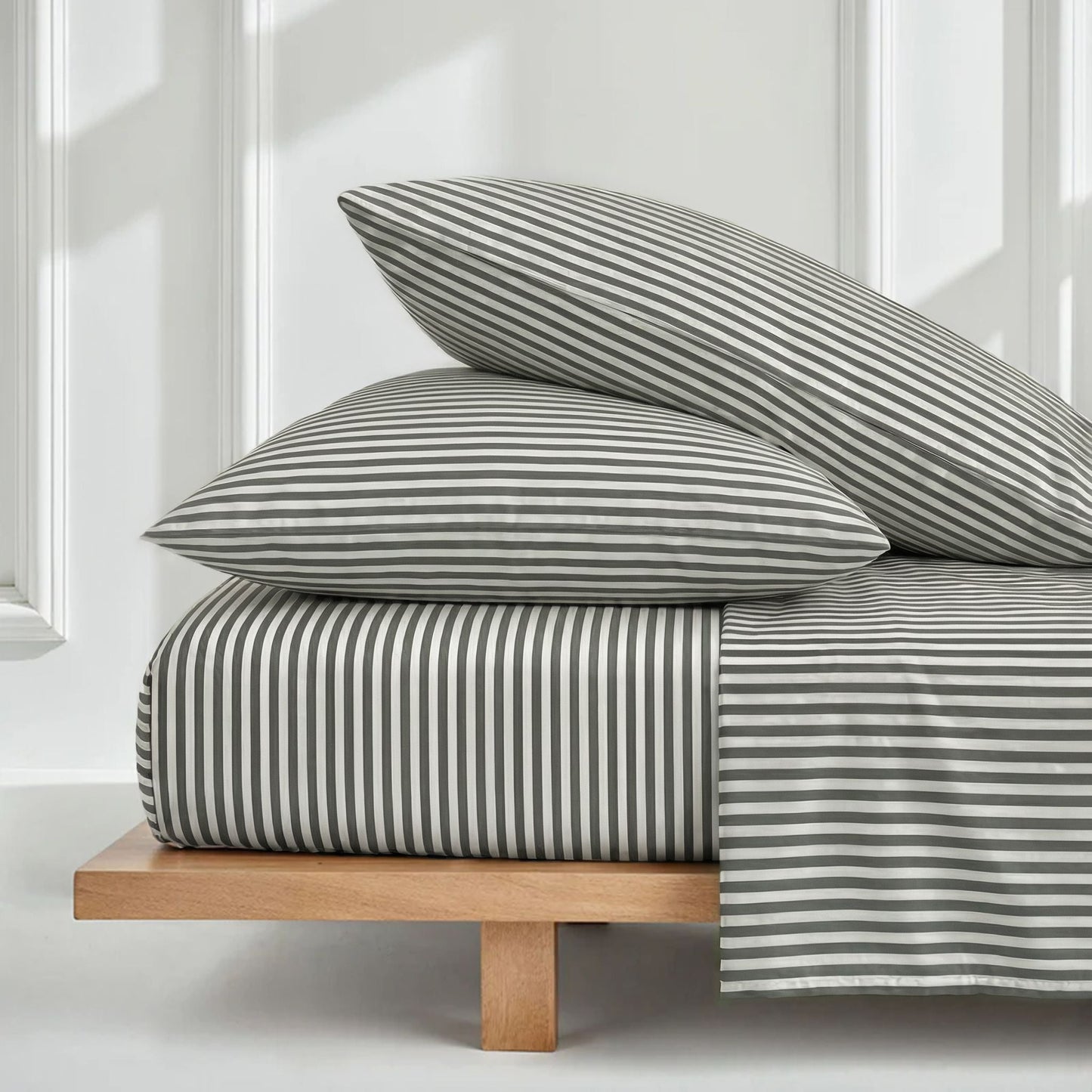 Parure de lit de luxe en satin de coton australien