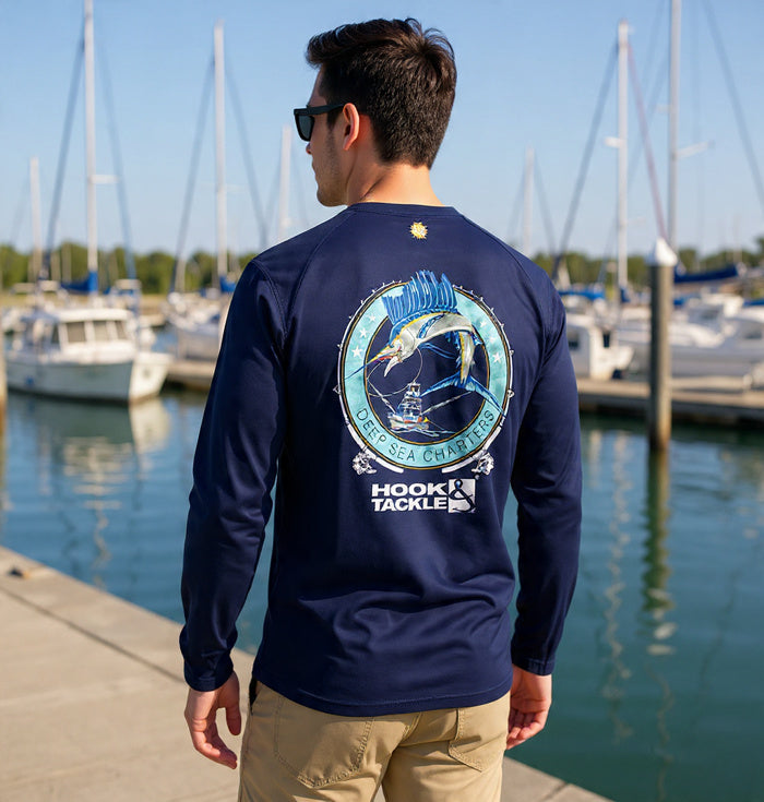 Chemise de pêche manches longues anti-UV pour hommes