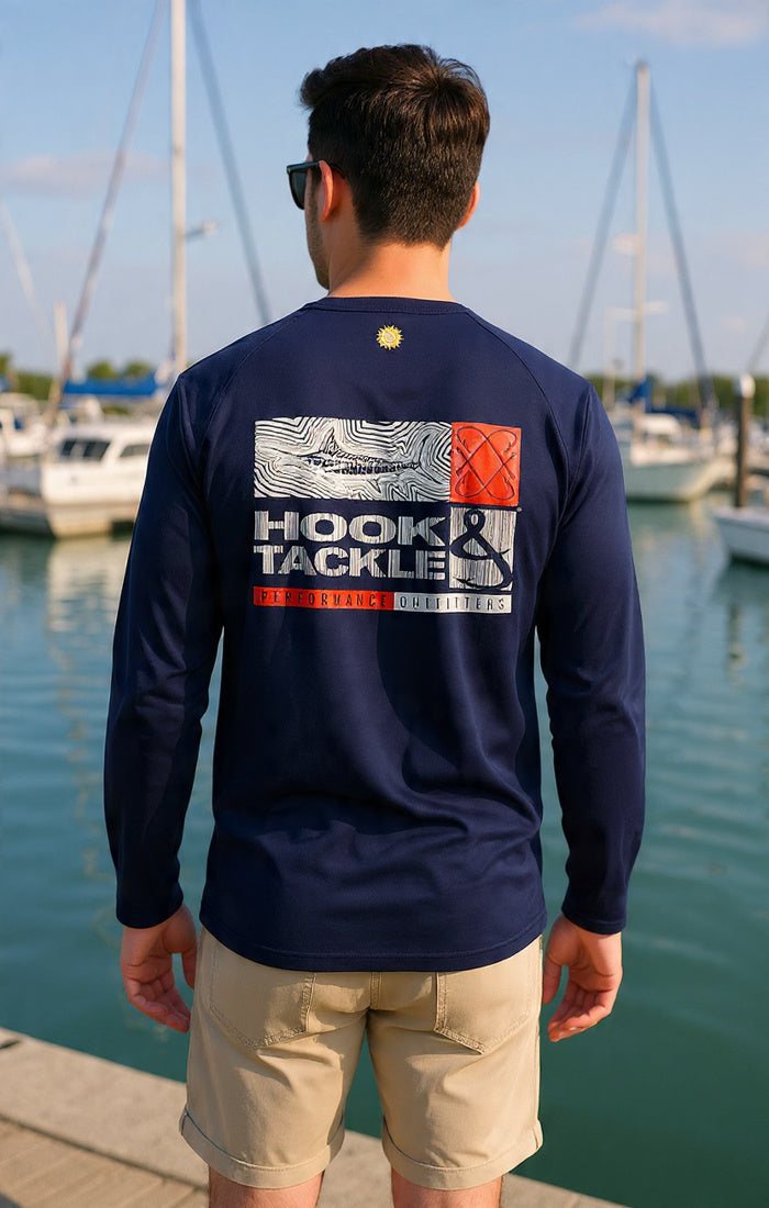 Chemise de pêche Marlin Groove L/S UV pour homme