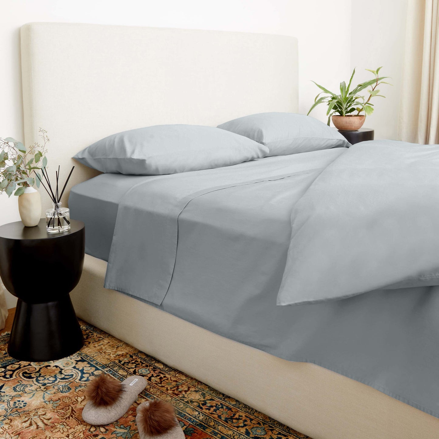 Parure de lit de luxe en satin de coton australien