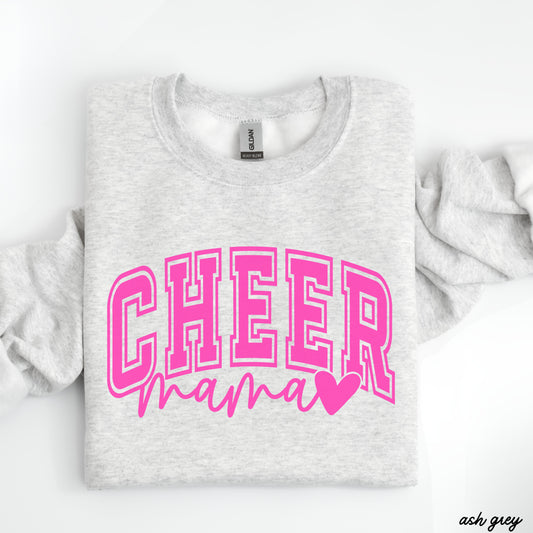 Cheer Mama Heart Sweatshirt *6 Colors (S-3X)