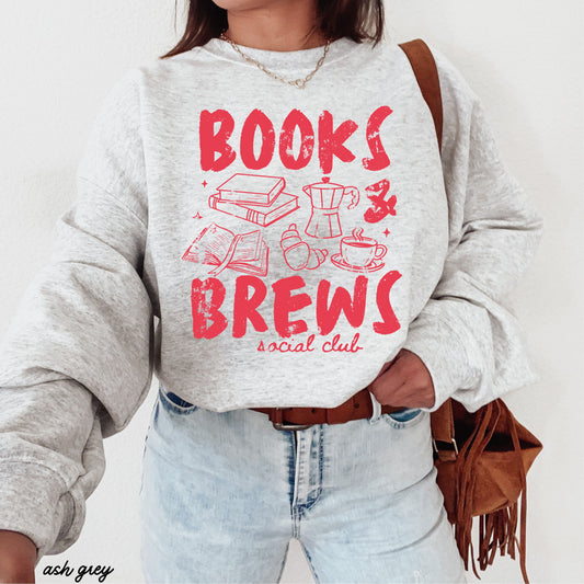 Books & Brews Sweatshirt *9 Colors (S-3X)