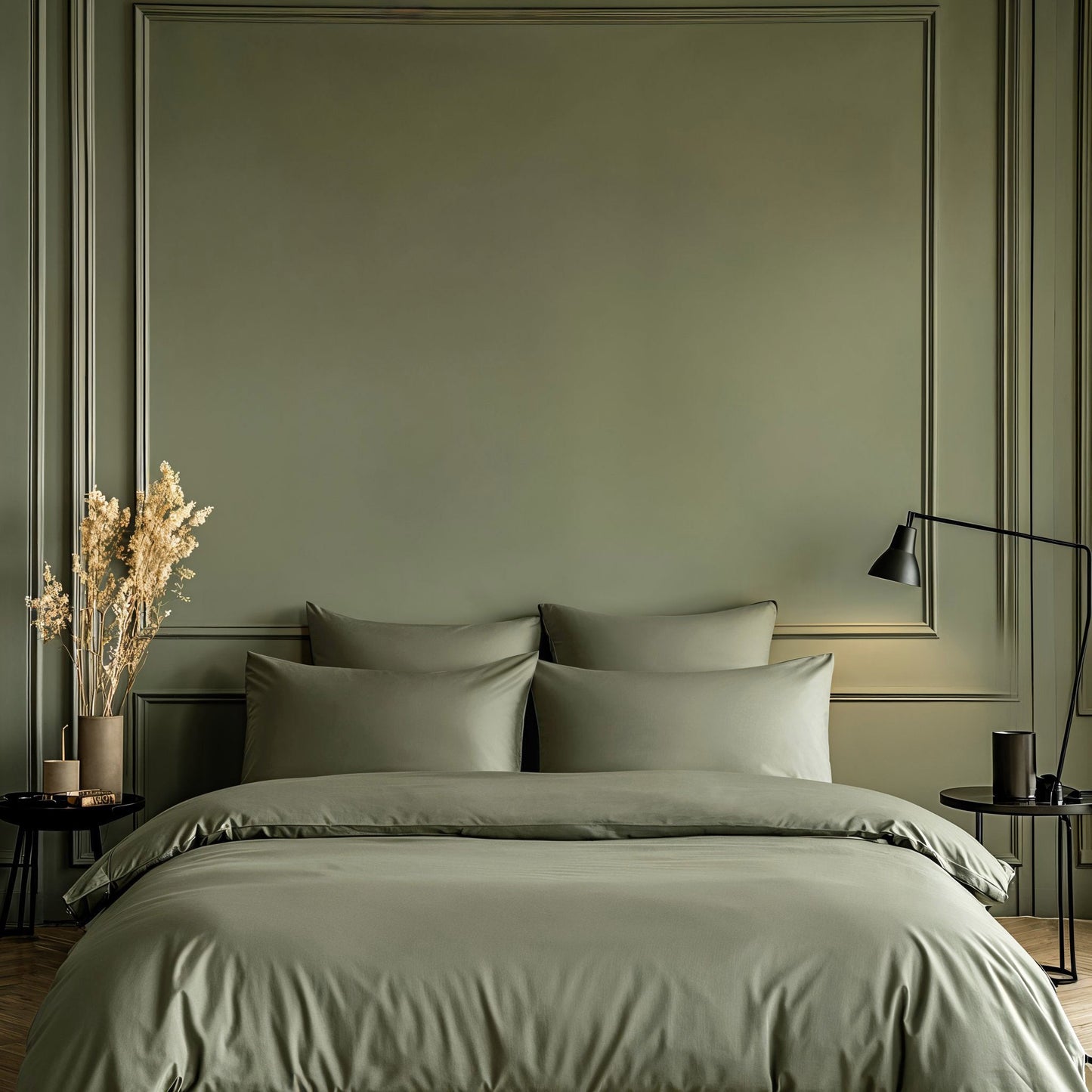 Parure de lit de luxe en satin de coton australien