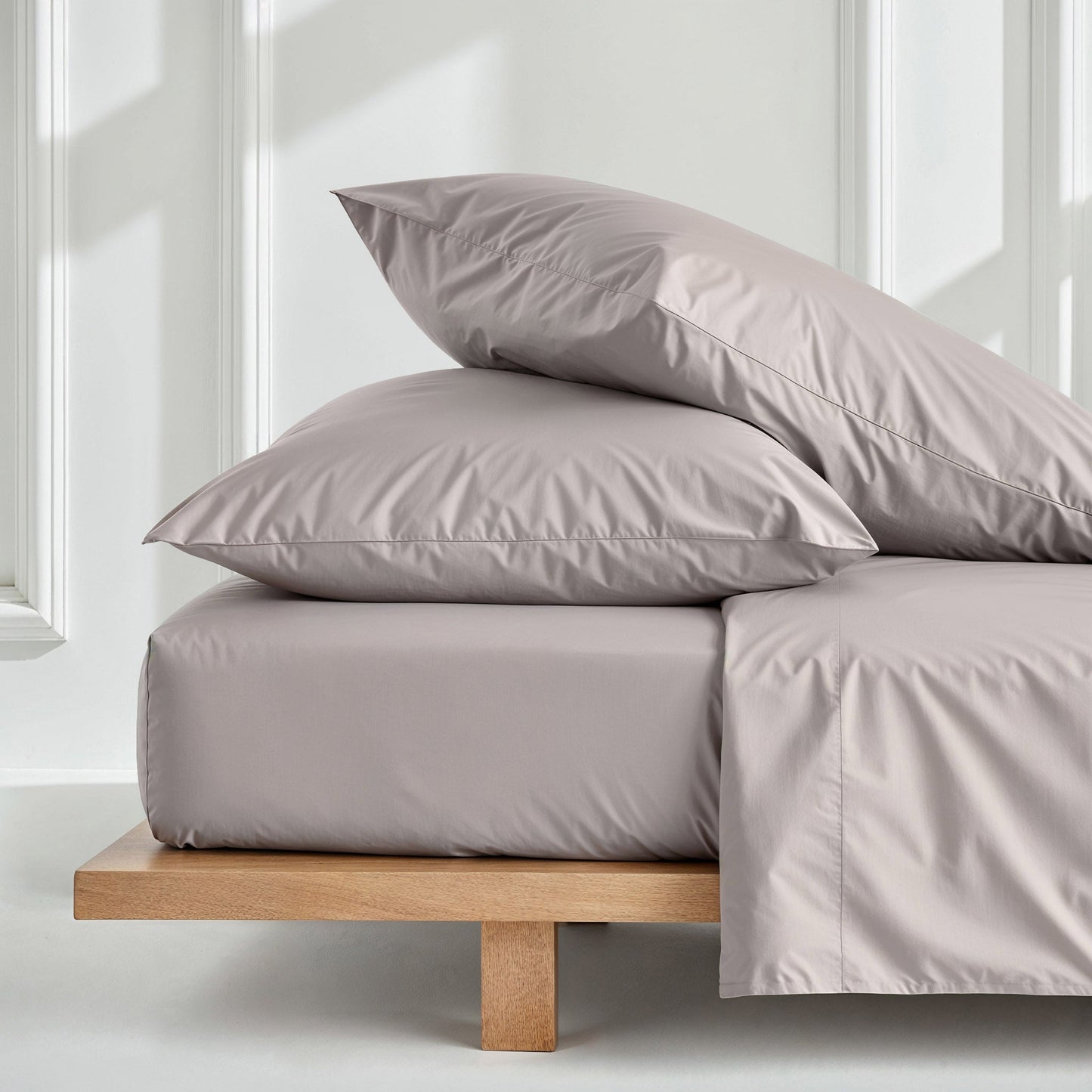 Parure de lit de luxe en satin de coton australien