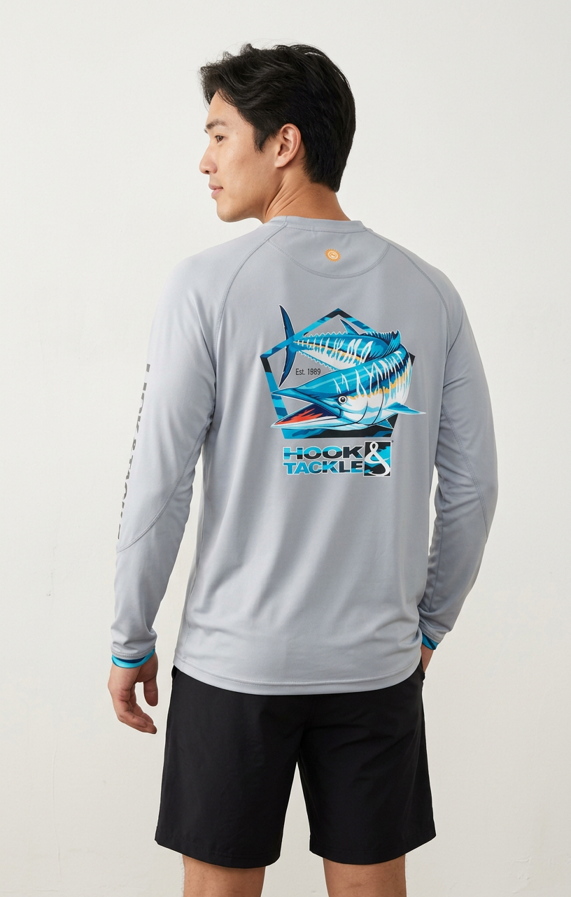 Chemise de pêche Wahoo Pentagon L/S UV pour homme