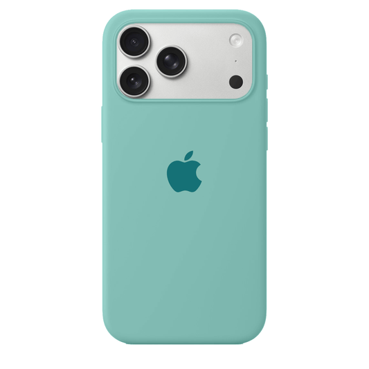 iPhone Silicone Case (Ice Sea Blue)