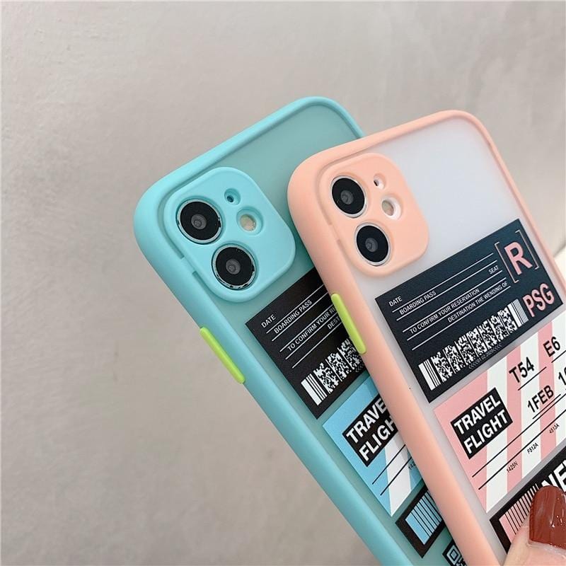 Shockproof Travel Label iPhone Case