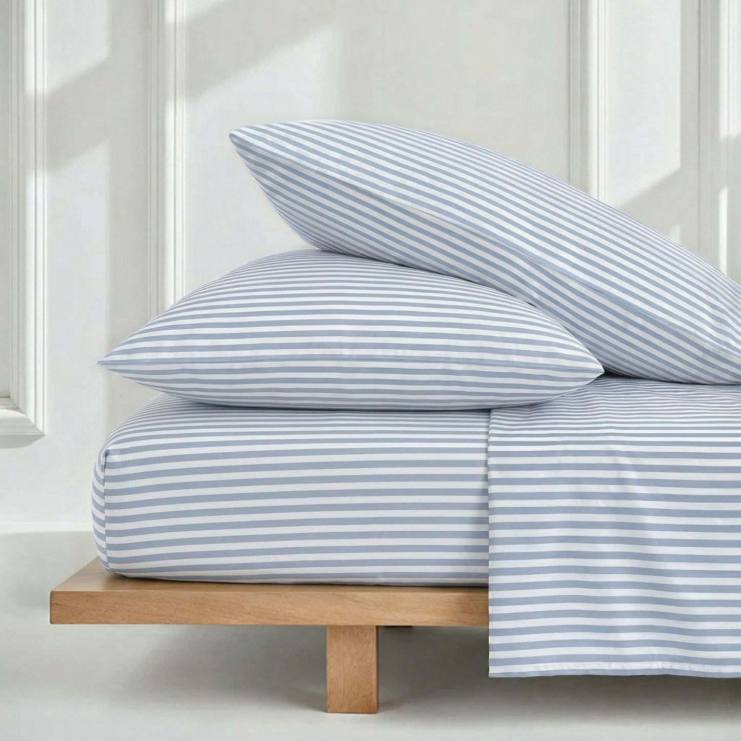 Parure de lit de luxe en satin de coton australien